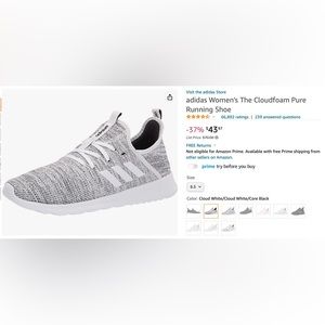Adidas Women’s The Cloudfoam Pure Running Shoe